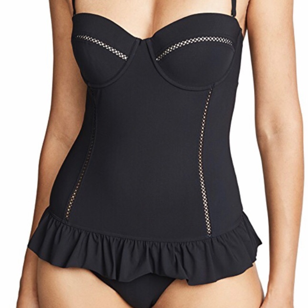 NWT Tory Burch Flounce One Piece Swimsuit